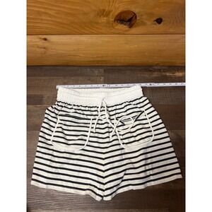 Free-est Striped Shorts Womens Drawstring Pockets Casual Cute‎ Comfy Summer Chic